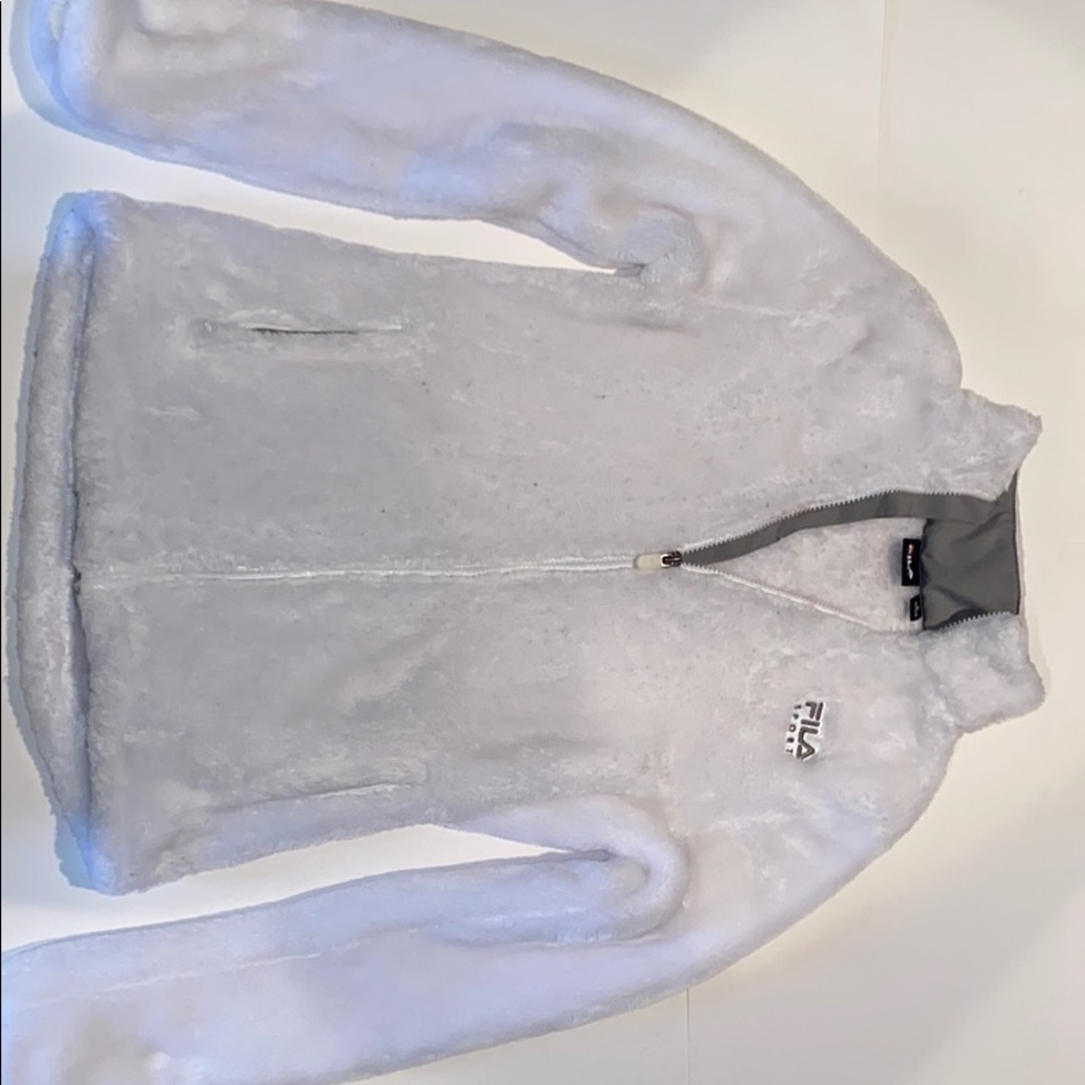 Fila fluffy white women’s jacket